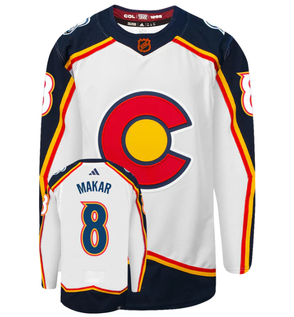 Camisa NHL Colorado Avalanche Reverse Retro 2.0 Jersey Branca