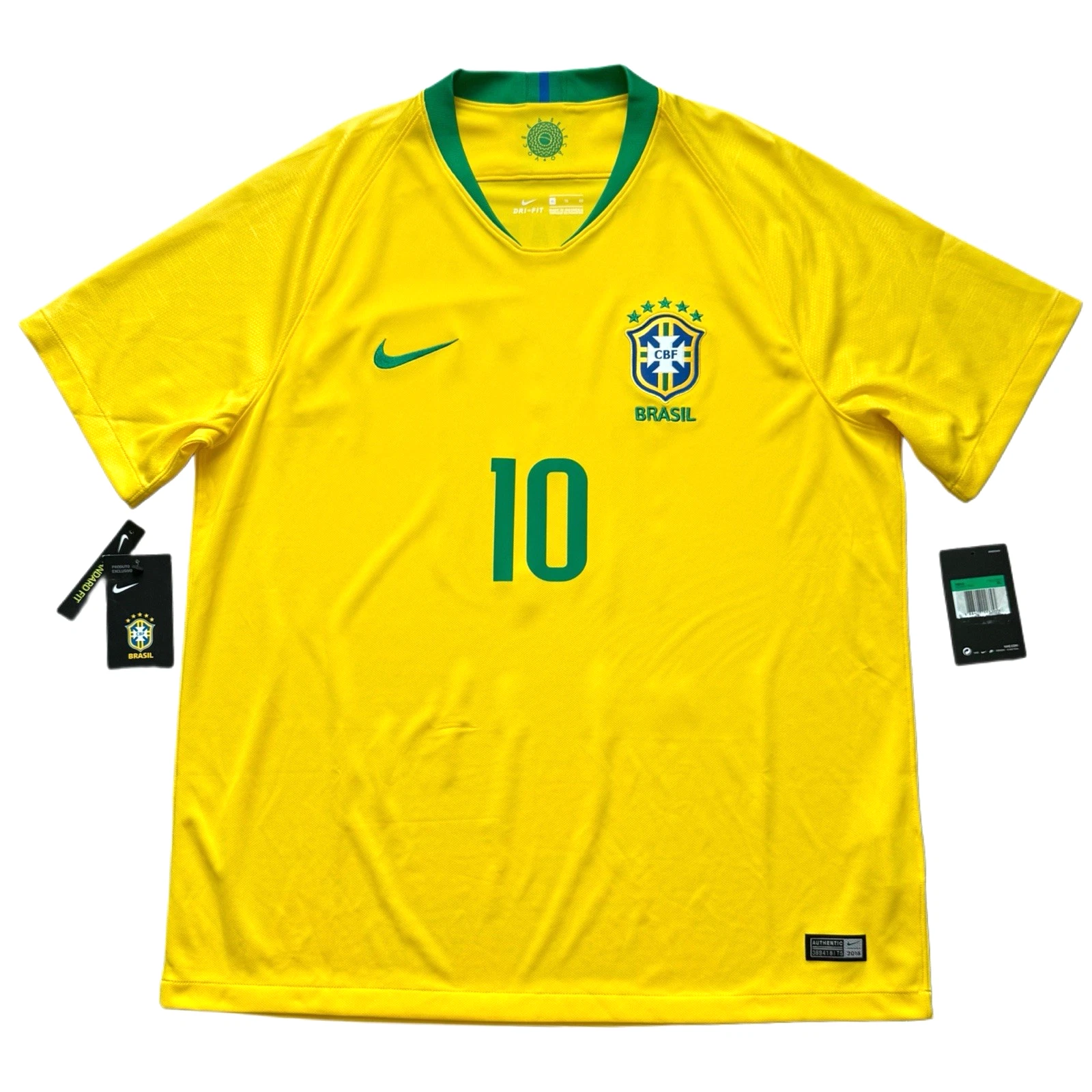 Camisa Da Seleção Brasileira 2018 Home Nº 10 Neymar - Nike - Imagem 3
