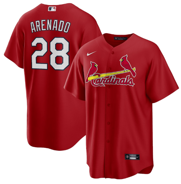 Jersey Saint Louis Cardinals Vermelha Torcedor