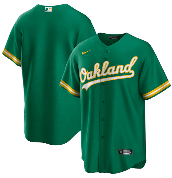 Jersey Oakland Athletics Verde Torcedor