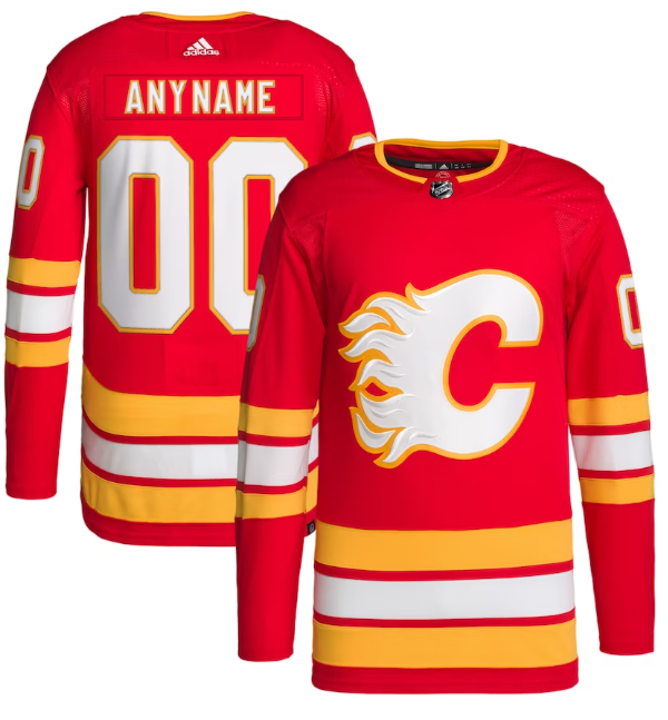 Camisa NHL Calgary Flames Jersey Vermelha/Amarela