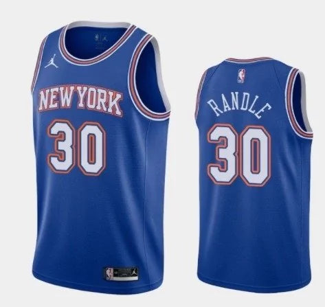 Regata NBA New York Knicks Edition 20/21 Nike Authentic Randle 30 - Azul