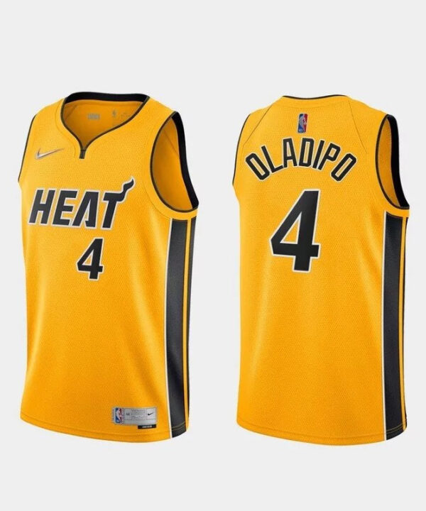Regata NBA Miami Heat Edition 20/21 Nike Authentic Oladipo 4 - Amarela