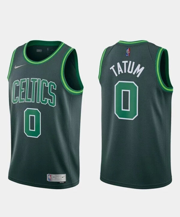 Regata NBA Boston Celtics Edition 20/21 Nike Authentic Tatum 0 - Verde