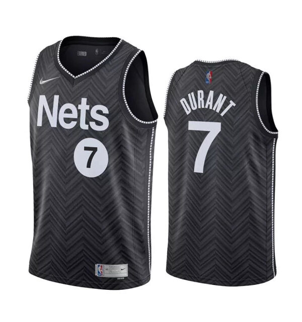 Regata NBA Brooklyn Nets Edition 20/21 Nike Authentic Durant 7- Preta